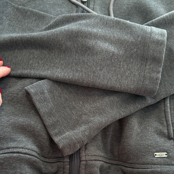 UGG Charcoal Zip-Up Hoodie - Picture 6 of 15